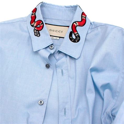 wholesale gucci shirts with the snake on collar